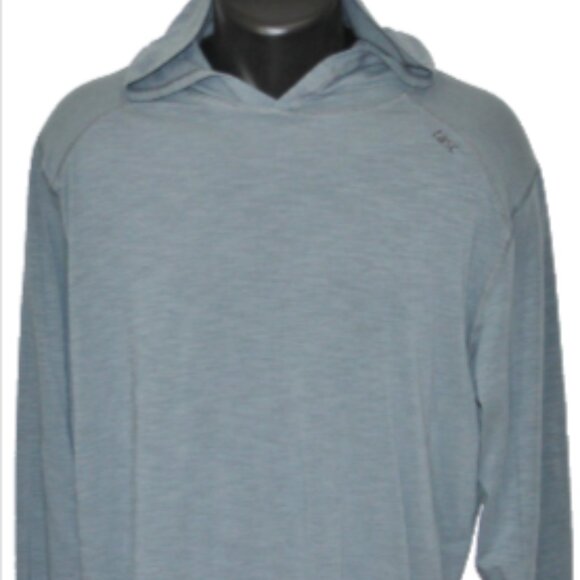 Beautiful TASC Carrollton Lightweight Organic Cotton/Bamboo Hoodie Light Teal XL - Picture 3 of 11